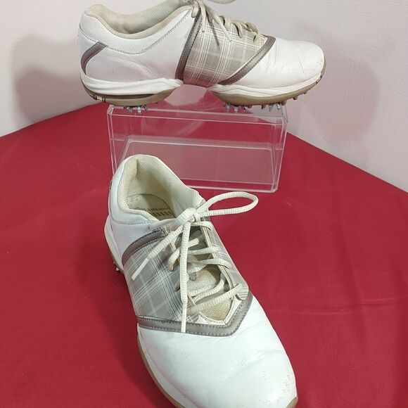 Nike Air Embellish Golf Shoes Saddle Women's SZ 8.5 #549576-102 . - Picture 1 of 8